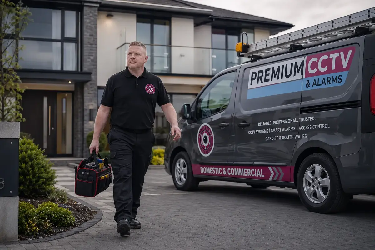 Ben Norris, founder of Premium CCTV & Alarms Ltd, Porthcawl South Wales