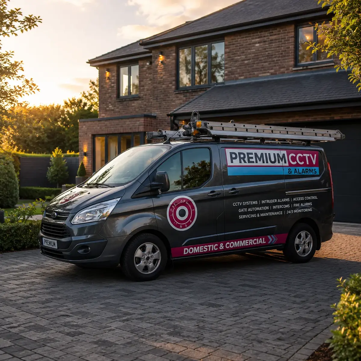 Premium CCTV van on location in South Wales