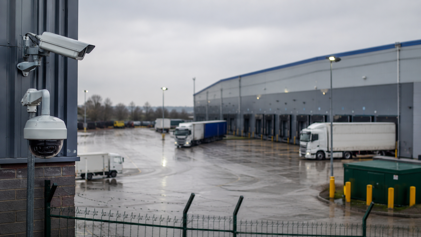 Logistics depot outdoor cameras