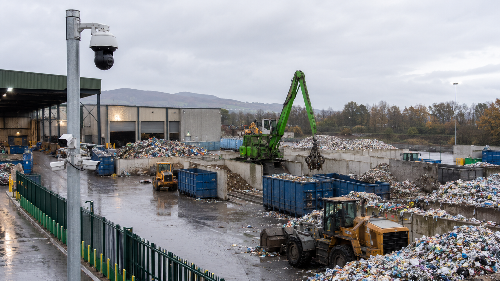Waste facility outdoor PTZ