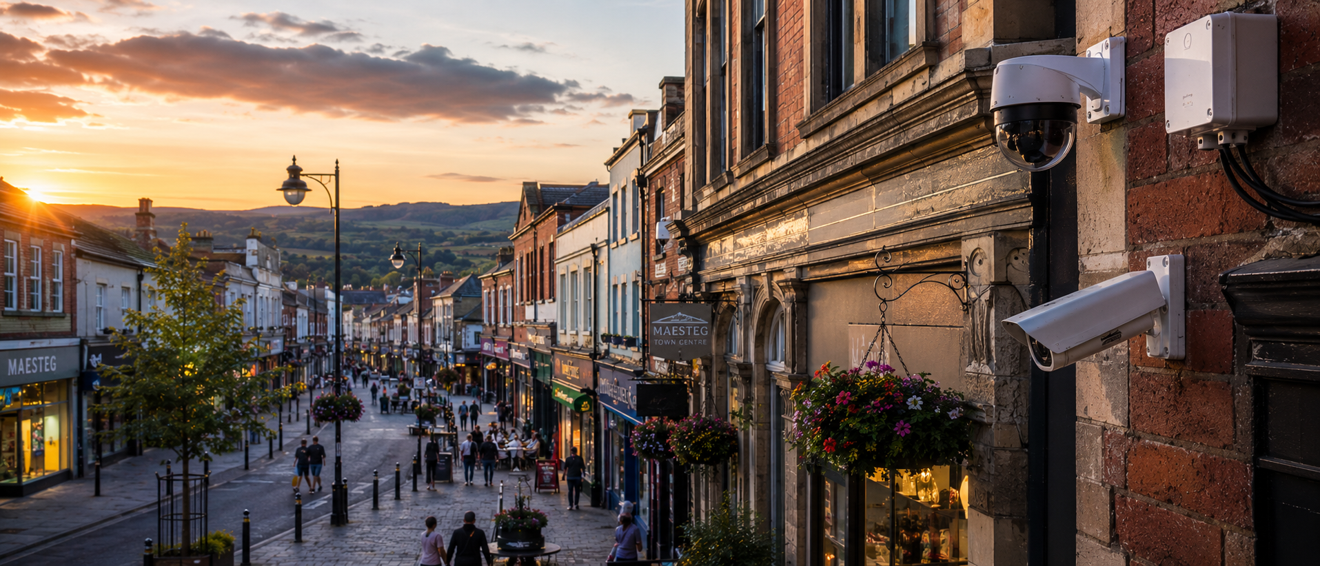 Welsh high street security